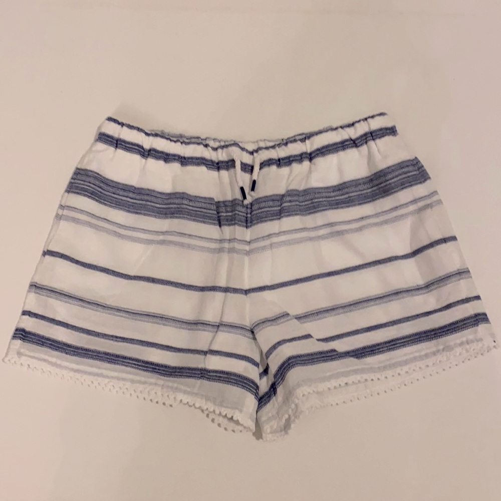 Polo Ralph Lauren striped beach side pocket shorts blue white
